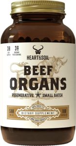 Heart & Soil Supplements Beef Organs | The Hive